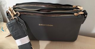 Borsa tracolla Enrico Coveri grigia