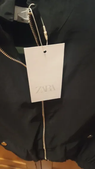 Chaqueta Bomber Zara Negra