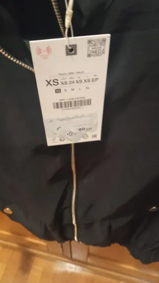 Chaqueta Bomber Zara Negra