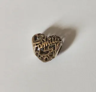 Charm Corazón Familia Plata de ley Pandora