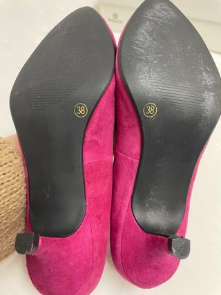 Zapatos André Piel Rosa Fucsia T.38