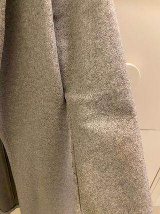 Abrigo largo Stradivarius gris