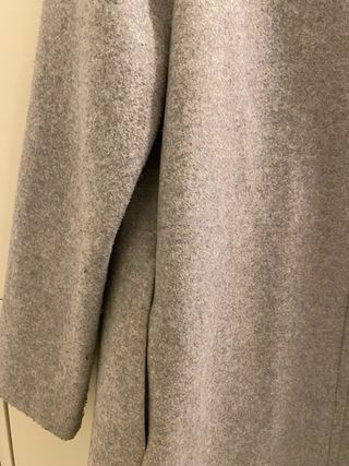 Abrigo largo Stradivarius gris
