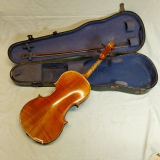 Violín antiguo con arco y estuche - Antic Violi