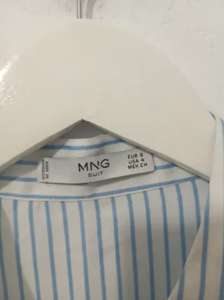 Blusa Mango sin mangas rayas S