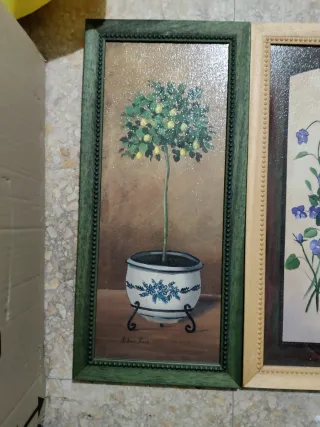 Juego 3 cuadros decorativos rectangulares