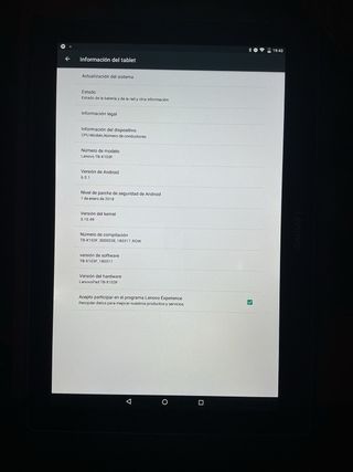 Tablet Lenovo TB-X103F Negra y Azul