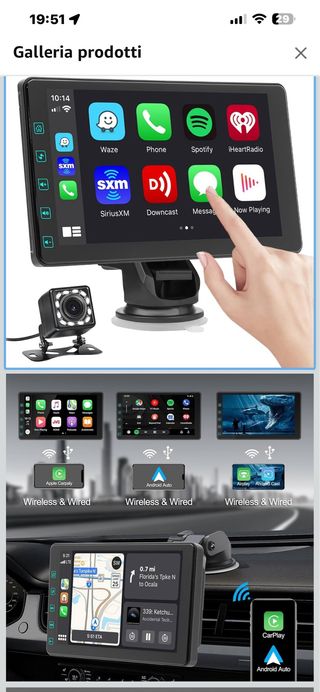 Car Play e Android Auto Wireless & Wired