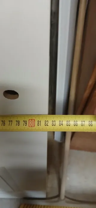 Puertas blanca lacada de 3 paneles (6 unidades)