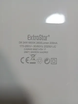 Luz LED empotrable redonda 6500k blanca