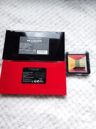 Lote Paletas Maquillaje Revolution + Catrice