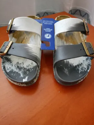 Sandali Birkenstock Eva Multicolor Grigio Bianco