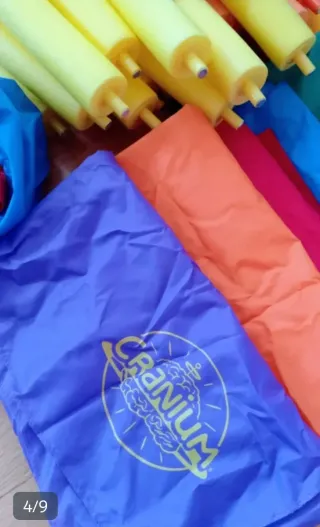 Tienda de campaña y juego Cranium