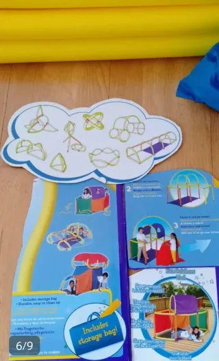 Tienda de campaña y juego Cranium