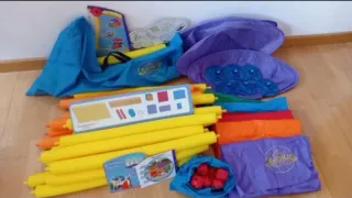 Tienda de campaña y juego Cranium