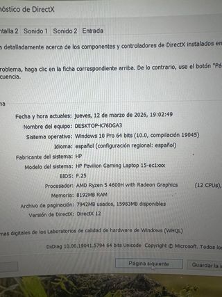 Portátil Gaming HP Pavilion Negro/Plateado