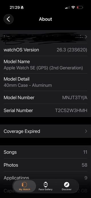Apple Watch SE 2 medianoche + 2 correas