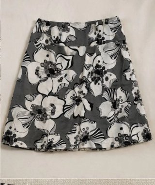 Falda plisada vintage floral Talla L
