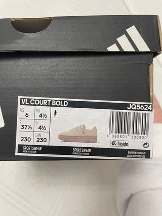 Zapatillas adidas VL Court Bold beige mujer