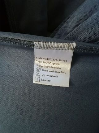 Vestido largo azul con lentejuelas XXL