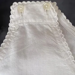 Camisón  vintage algodon Frances festoneado