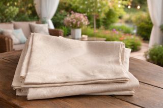 Servilletas de tela beige nuevas