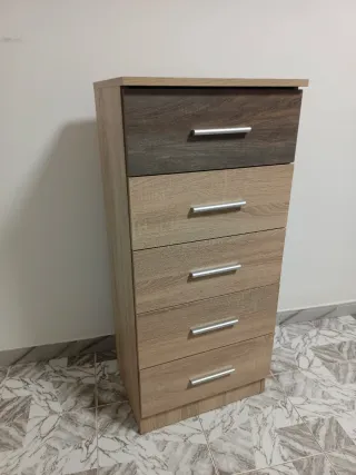 Cómoda Sinfonier Madera Beige y Marrón