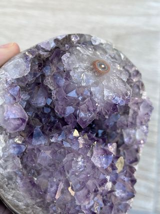 Drusa Amatista con Estalactita