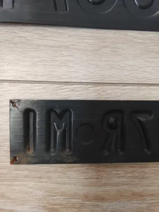 2 Targhe Auto Italia Milano Anni 70/80