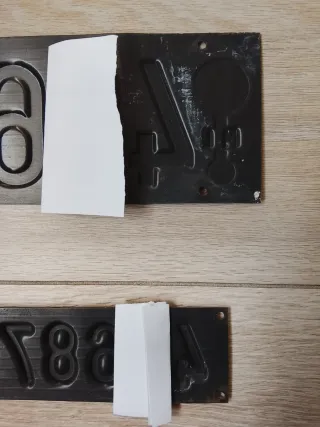 2 Targhe Auto Italia Milano Anni 70/80