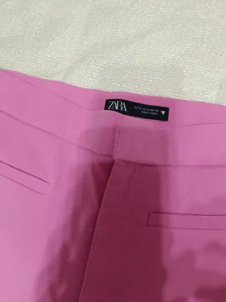 Pantalón Zara Rosa Flare