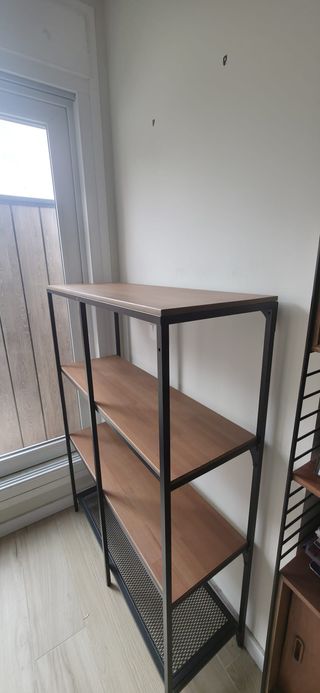 Scaffale IKEA FJÄLLBO Nero e Marrone