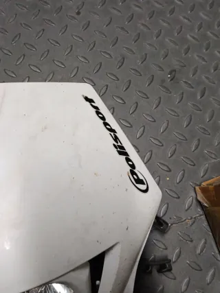 Careta moto Polisport blanca