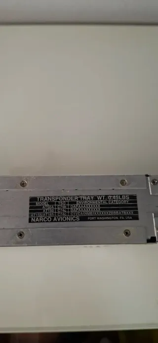 Transpondedor NARCO AVIONICS AT-150 TSO