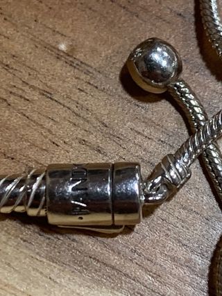 Pulsera Pandora Plata Cierre Deslizante
