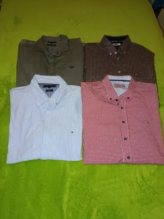 Lote 4 Camisas Hombre 2 Tommy Hilfiger 2 Spagnolo