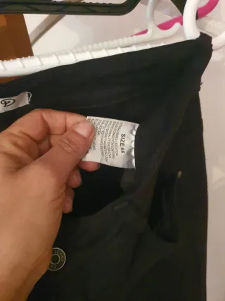 Pantalones DE JEANS Negros Talla 44