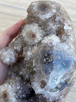 Drusa Amatista con Estalactita