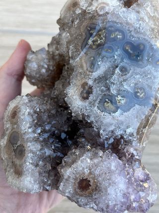 Drusa Amatista con Estalactita