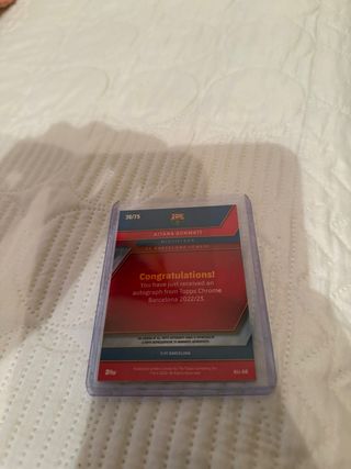 Aitana Bonmatí Auto Topps /75 FC Barcelona