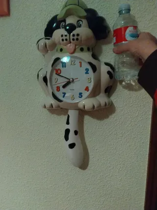 Reloj de pared infantil perro