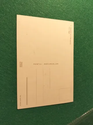 Postal FC Barcelona Jugador Gallego Firmada