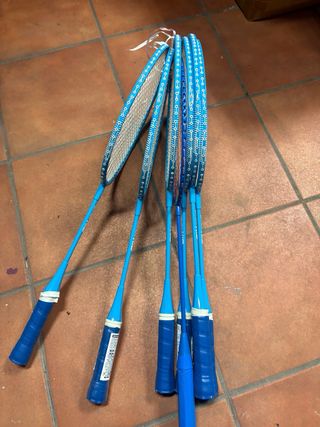 Lote 5 Raquetas Badminton Azul KID