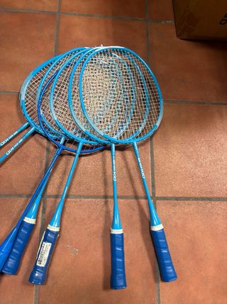 Lote 5 Raquetas Badminton Azul KID