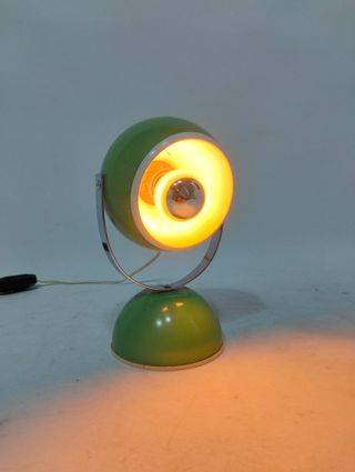 Lampada eyeball verde anni 70 vintage