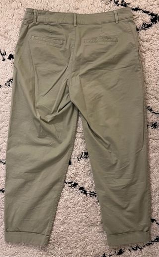 Pantalones chinos Zara verde oliva