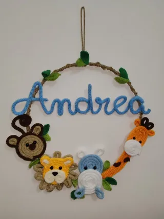 Decorazione nascita personalizzata Andrea