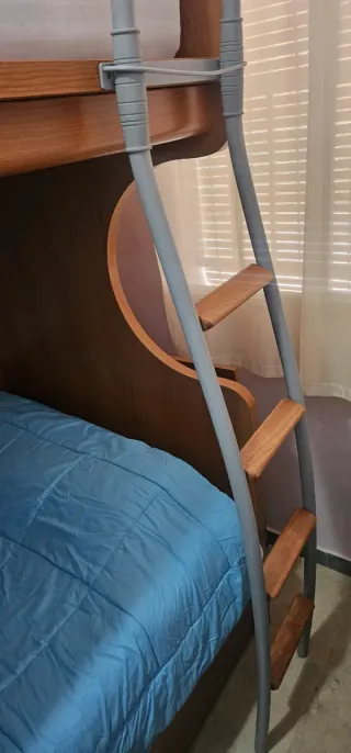 Litera 3 camas madera y metal