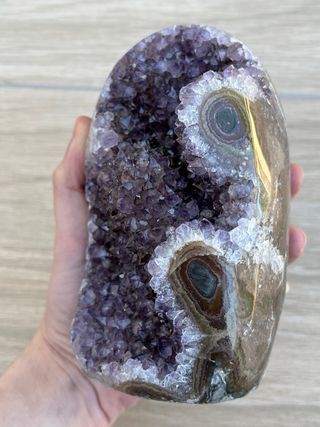 Drusa Amatista con Estalactita