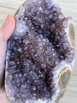 Drusa Amatista con Estalactita